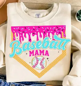 Baseball Mama Drip, Baseball Ice Cream Drip, Mama Basebaall, Game Day Baseball, Baseball Mom Dripping