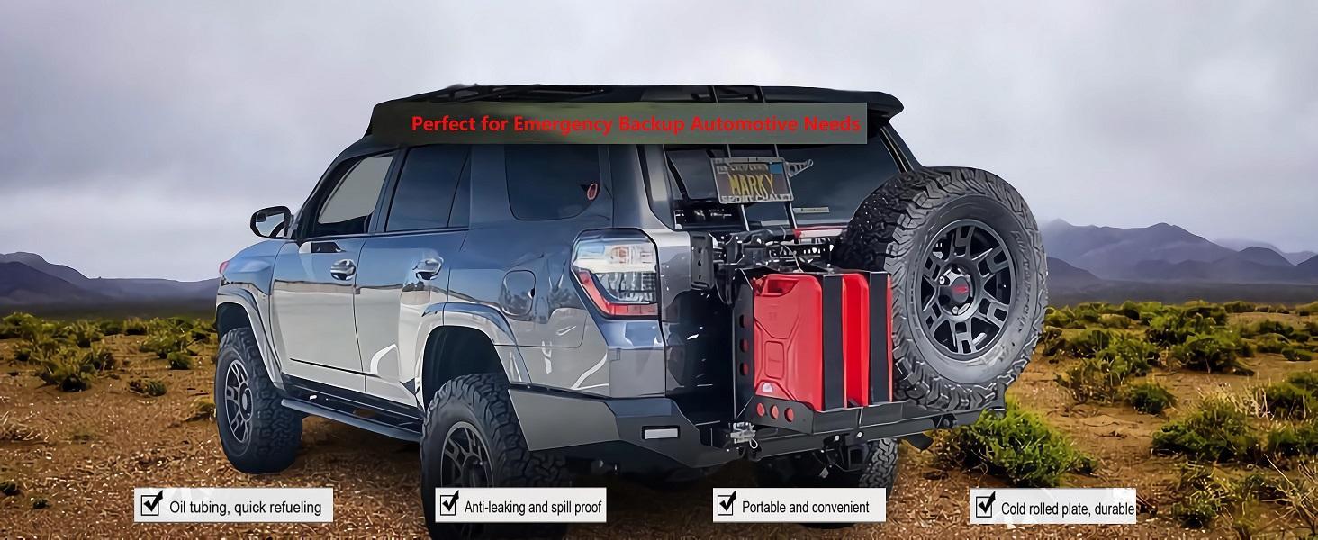 Ubesgoo 5L/10L/20L Fuel Can, Portable Jerry Gas Can with Flexible Spout System, Rustproof ＆ Heat-resistant Steel Fuel Tank for Cars Trucks Equipment Bottles OrganiserVersatile Water and Liquid Container for Cars, Trucks, Motorcycles