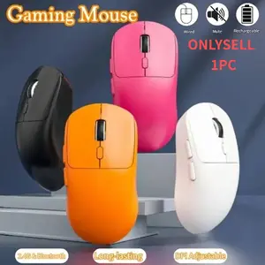 M348-Itly Wired Wireless Three-Mode Mouse, Gaming & Office Use, Compatible with Computers Laptops, Universal Design