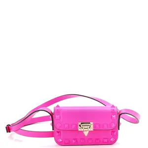 Pre-owned Valentino Leather Shoulder Bags Garavani Rockstud23 Shoulder Bag Micro by Rebag