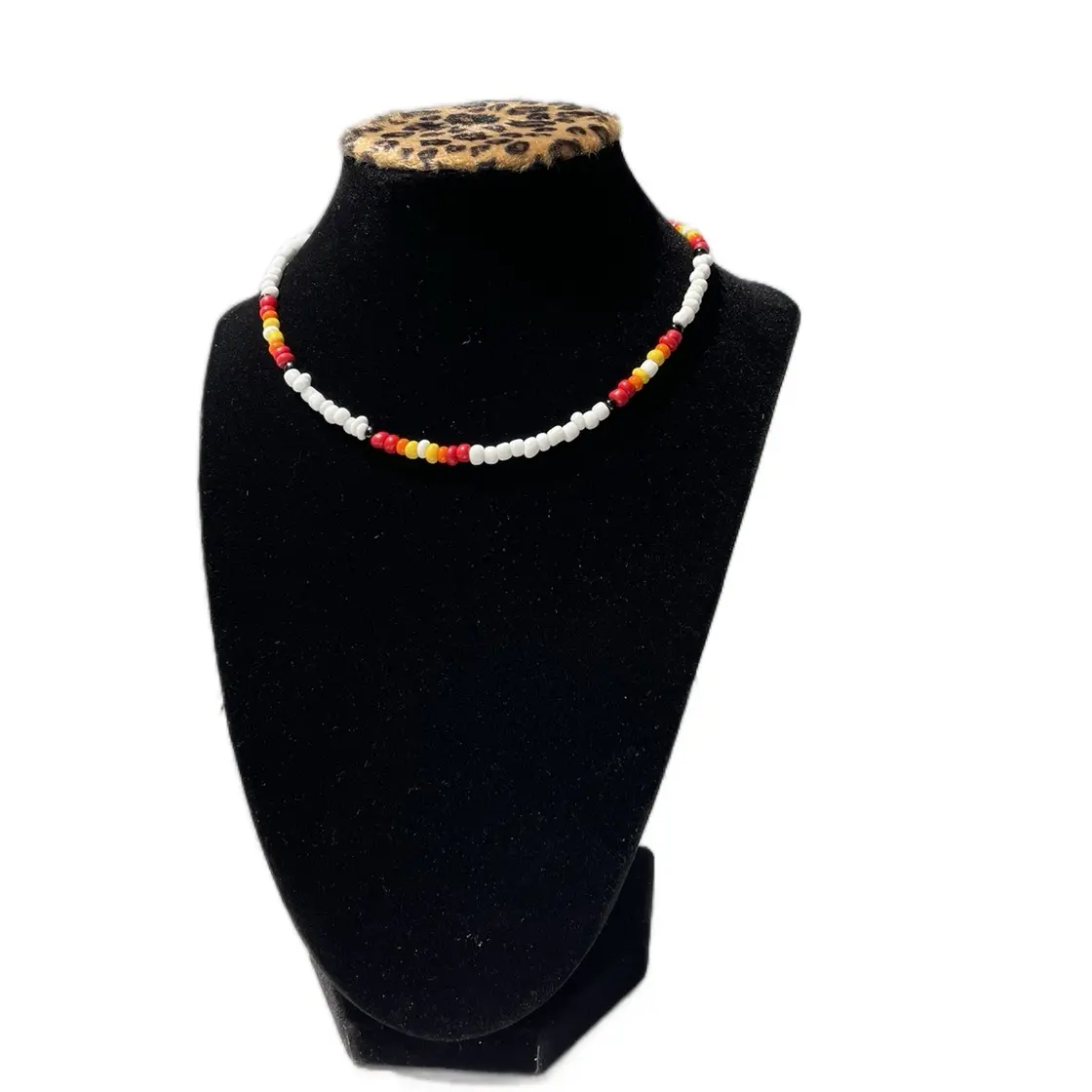 Handmade “Classic Country Sunset” Western Bead Choker Necklace