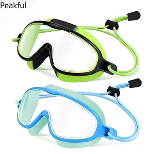 Wide Field Kids Diving Goggles, Upgraded No Leak Swimming Mask, Anti-Fog UV Protective Water Sport Glasses, Lightweight Adjustable Comfort Goggles for Little Kids to Teens 3-15, Ideal for Summer Vacation, Pool Parties and Daily Water Training