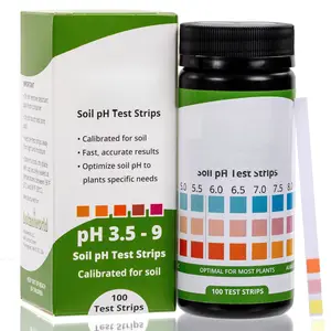 Soil pH Test Kit - 100 Strips with AI- Web Reader - Accurate Testing for Lawn,  & Compost - pH 3.5-9