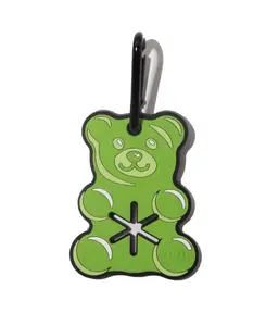 Green Gummy Bear Hands-Free Used Dog Waste Bag Holder