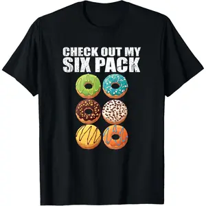 Check Out My Six Pack Donut - Funny Gym T-Shirt