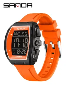 Men's Fashion Digital Watch, Digital Quartz Watch, Casual Digital Watch with Alarm Clock Function, Waterproof Sports Watch for Men, with Box