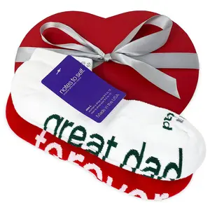I am a great dad® + I love you - forever™ socks in red heart gift box