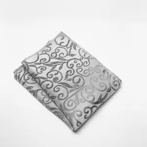 White Pattern Pocket Square