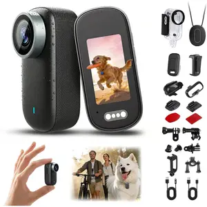 4K Mini  Camera, Portable Thumb Action Camera with Audio, Vertical/Wide Mode, Hands-Free POV Wearable Cam for Running, Cycling/Biking, Hiking,  & Personal Safety Recording(Black32GB)