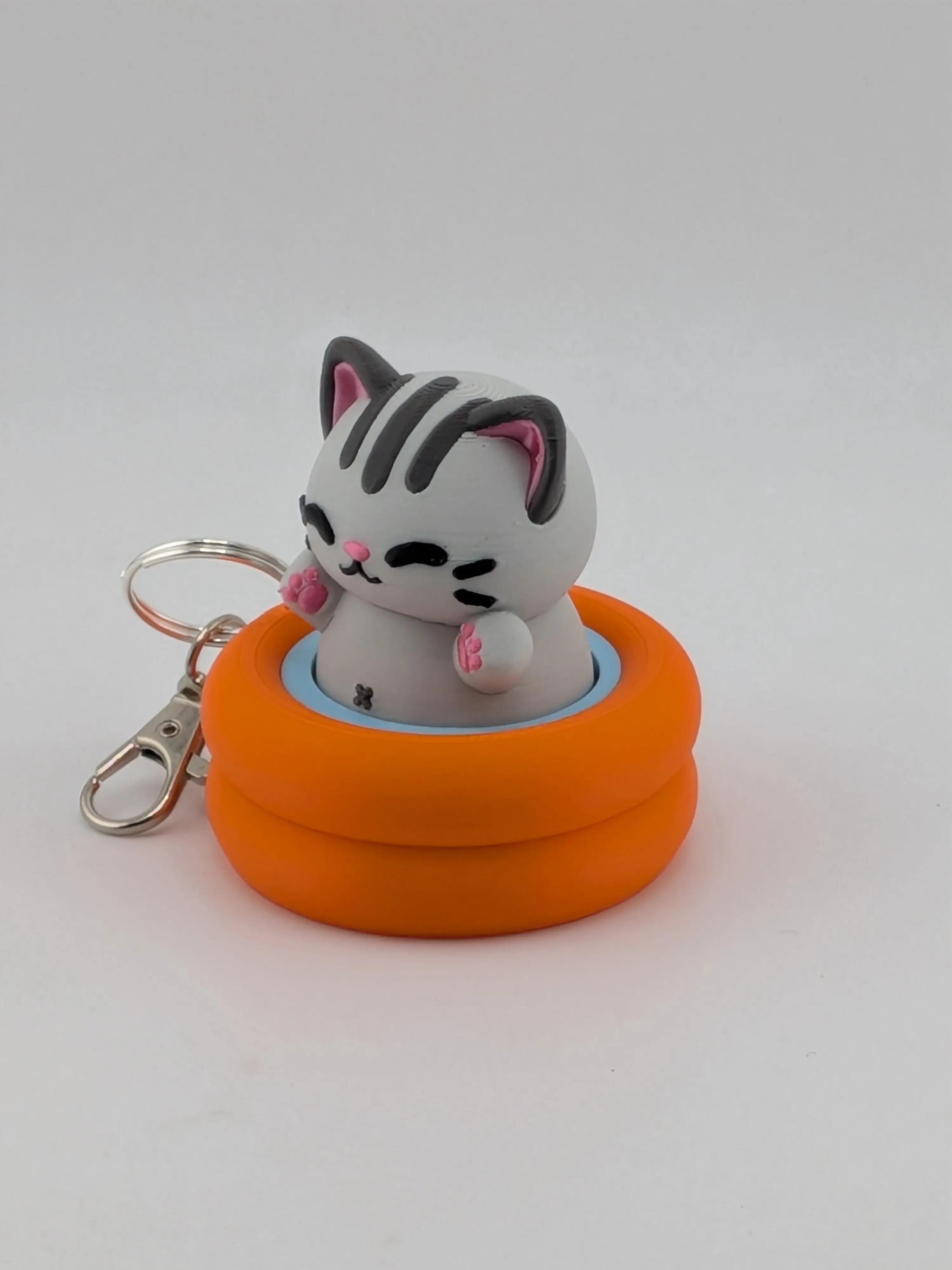 Pool Animal Fidget Keychain Cute Floating Clicker