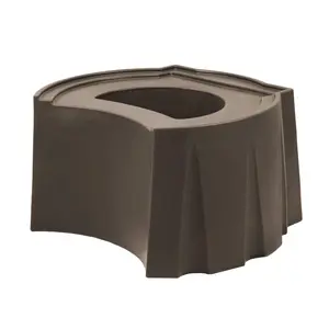 Good Ideas Rain Wizard Universal Rain Barrel Stand, Adds Room for Buckets, Oak