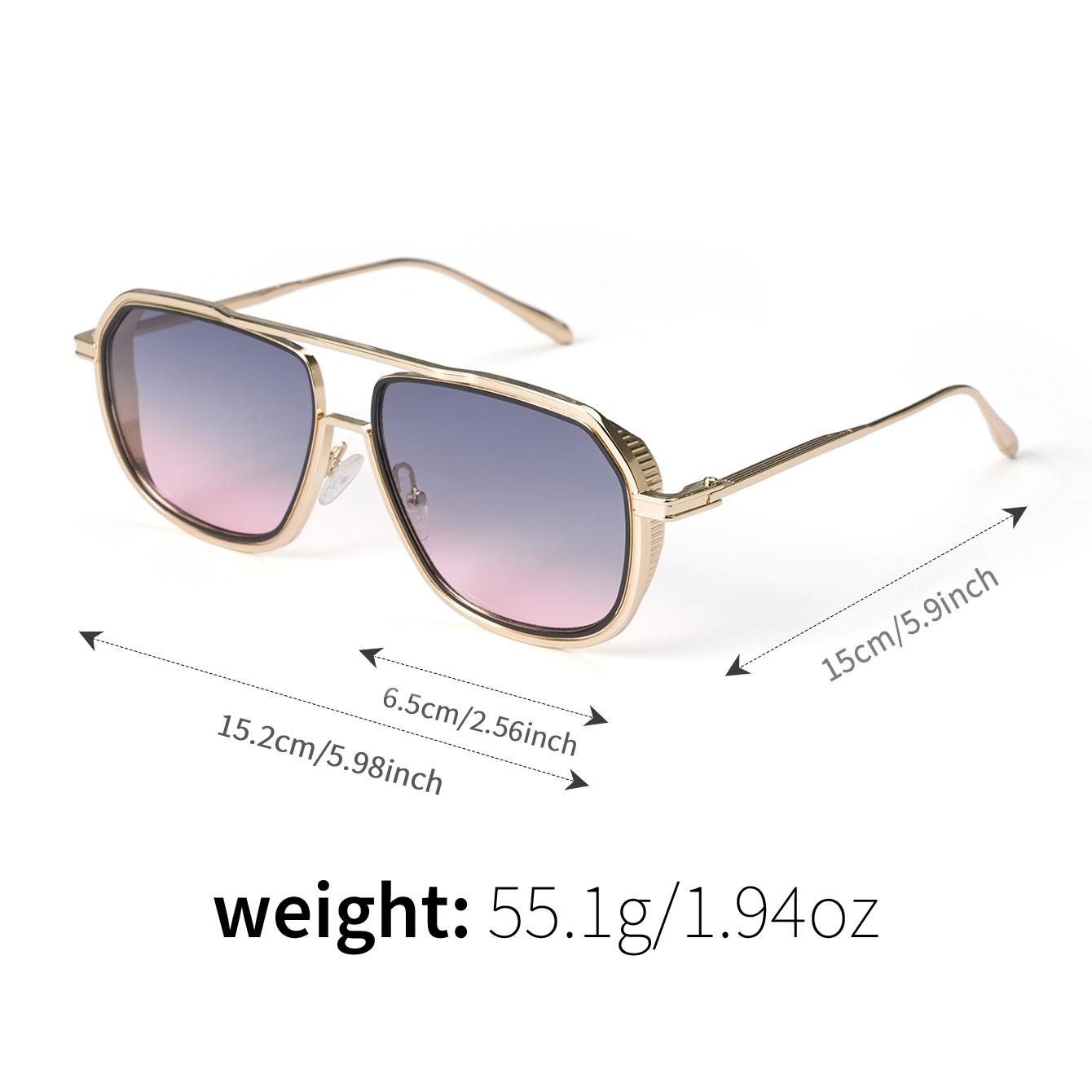 Original design, retro punk sunglasses for men and women, gradient design for UV protection and sun protection, high-end feel glasses.