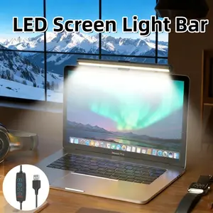1pc USB-Powered Monitor Light Bar with Dimmable Color-Changing Screen Light, USB-Powered Desk Lamp Suitable for Computer, Reading, Office & Study, USB Light for Screen Glare & Eye, Adjustable Light