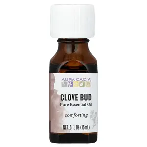 Aura Cacia Pure Essential Oil, Clove Bud, 0.5 fl oz (15 ml)