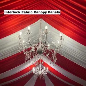 Interlock Fabric Canopy Draping Panels - Not Hemmed For Events Backdrop Stand Covers Indian Wedding Shimmer Wall Backdrop Party Decor White Decorative Banner Banners
