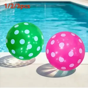 1 inflatable beach ball, PVC multi-color plastic ball can be selected, which is the best choice for water entertainment, swimming pool and beach.