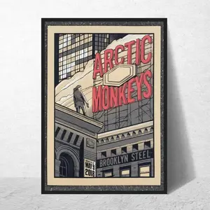 ARCTIC MONKEYS Band Poster,Concert Poster, Vintage Music Wall Art