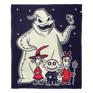 Nightmare Before Christmas blanket soft flannel blanket for sofa bed warm and lightweight suitable for boys girls adults 50 inches x 40 inches