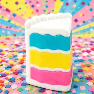 Multi-Layer Cream Cake Squish Squeeze Gadget Soft Stretch Stress Relief Desktop Ornament For Daily Anxiety Release & Office Leisure
