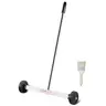 VEVOR 15in Rubber-Wheeled Magnetic Sweeper, Durable Home Cleaning Supplies with 8 lbs Capacity, Adjustable Handle, Lightweight Metal & Debris Pickup for Workshop, Garage Nails, Screws