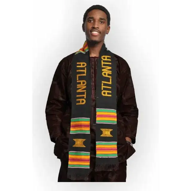 Atlanta Handwoven Kente Scarf-Sash | African Fashion | Dupsie's