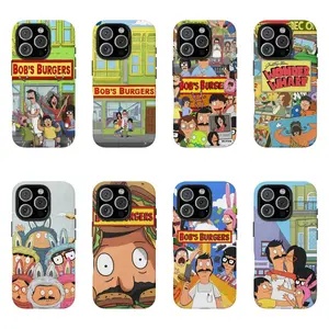 Bob's Burgers Phone Case, Funny Cartoon TV Fan Aesthetic Cover For iPhone 11-17 Pro Max/Plus & Samsung Galaxy S23-S25