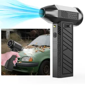 Electric Air Duster，Turbo Jet Fan, Mini Jet Blower,1 Outlet Nozzles Adjustable Speed Portable Jet Blower High Speed Air Blower with Type C Charging Port for Car Computer Keyboard Outdoor