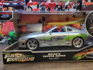 "SILVER FINISH CHASE" Fast & Furious Jada Brian's Toyota Supra 1:24 scale