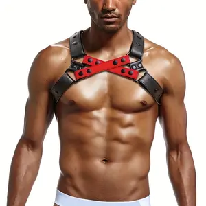 Men's Adjustable Body Chest Harness Belt Edgy Clubwear for Nightlife, Halloween, & Christmas Parties