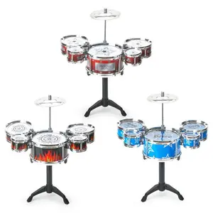 Beginner Drum Set for Toddlers  Mini Jazz Drum Kit | Kids Musical Practice Toy with Sticks