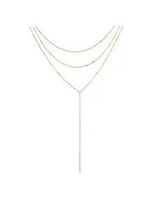 3 Layered Y-Shaped Titanium Steel Necklace for Women, Minimalist Light Luxury Textured Chain, Light Luxury Minimalist Jewelry,Minimalist Textured Stackable Layering Chain,Textured Titanium Steel Layering Chain for Women