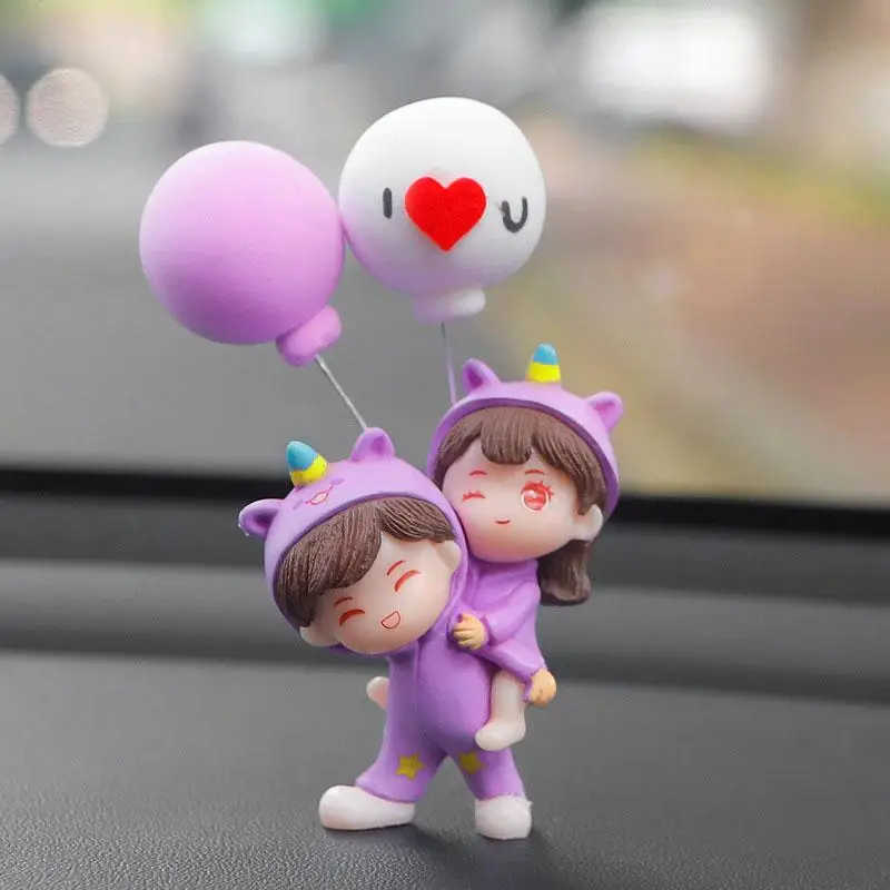 Car Decoration Send Nano Double-sided Tape, 1 Set Cute Center Console Decoration, Girl Couple Accessories, Office Home Decoration