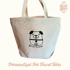 Personalized Pet Travel Tote – Custom Name & Pet Design