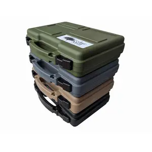 Cedar Mill Fine Firearms Lockable Hard Shell Pistol Carrying Case with Foam Insert, Snap Latch, OD Green/Air Force Gray/Desert Tan/Socom Black
