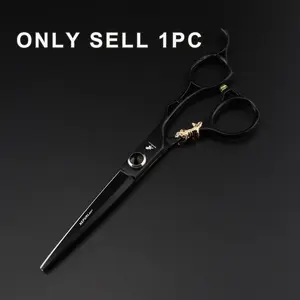 6.0 Inch High-End Hair Cutting Scissors, 440C Stainless Steel, Ergonomic Right Hand Design, Unisex Home Use