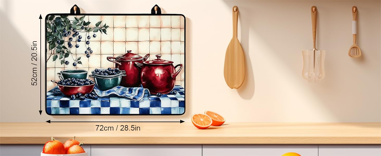 JOYFINITY Heat-Resistant Glass Stove Top Cover with Anti-Slip Rubber Coating – Electric Stove Protector, Scratch-Resistant, Expands Counter Space, Stylish Kitchen Decor