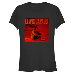 Junior's Lewis Capaldi Red Sky Cover T-Shirt
