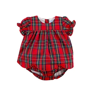 Portland Plaid Red Bailey Skirt Bubble - Sweet Holiday Outfit for Baby & Toddler Girls