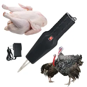 Handheld Chicken Plucker, Electric Quick Poultry Plucker Machine for Removing The Pin Feathers, Portable Rechargeable Waterproof Feather Plucker for Chicken Duck Goose Bird (Black)