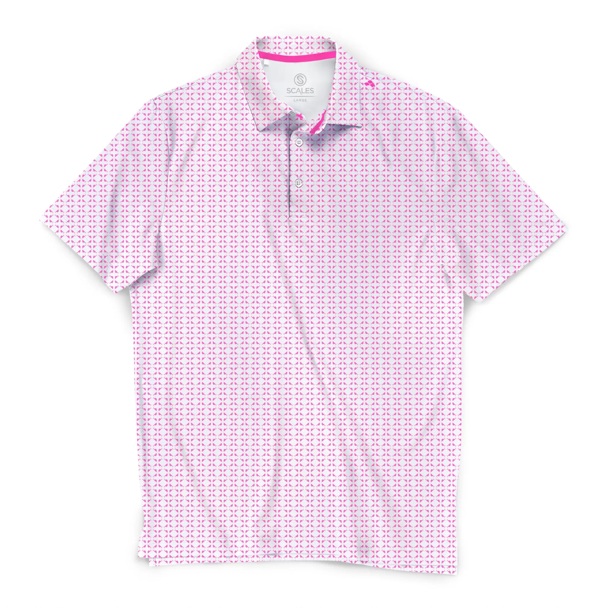 Scales Gear Nautical Sail Polo Shirt Men's Golf & Casual Wear UV 50+ Protection Moisture Wicking Lightweight 180gsm Tropical Weight Fabric