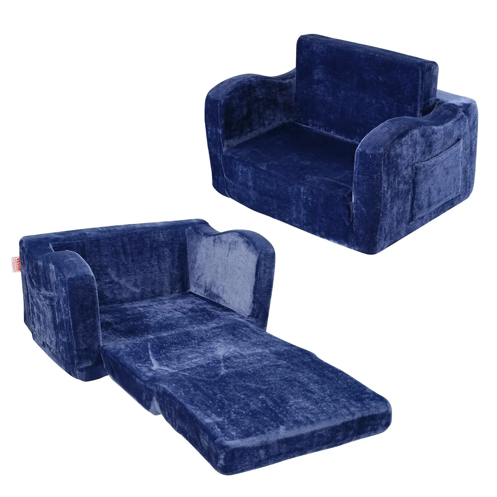 VEVOR Convertible Sofa to Lounger,Comfy,Blue
