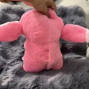 New Pink and Blue Breathing Plush Toy for Children with Soothing Sound and Light Valentine's Day Gift