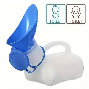 Multifunctional portable urinal: leak-proof design for easy cleaning, suitable for travel, camping, and outdoor activities - made of PVC plastic