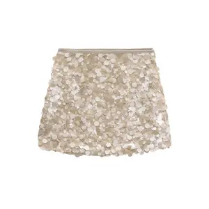 Women Mini Skirt, Sequin SkirtFit Summer Bodycon Skirt Clubwear for Bar Party