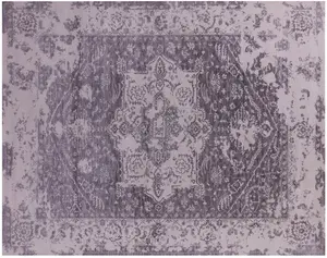 Grey 8' 0" X 10' 1" Heriz Serapi Hand-Knotted Wool Rug - Q21640
