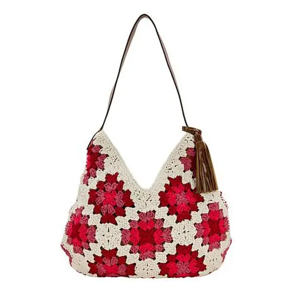 Patricia Nash Veronique Cotton Hobo Shoulder Bag Patricia Nash Veronique Cotton Hobo Shoulder Bag