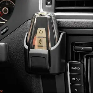 Car Storage Box Anti-Drop Non-Slip Car Key Holder Card Coin USB Drive Organizer, Easy Install, Fits Most Cars, Matte Finish