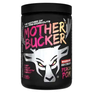 (LIMITED EDITION) BUCKED UP MOTHER BUCKER PRE-WORKOUT 20 Servings Peach Pom