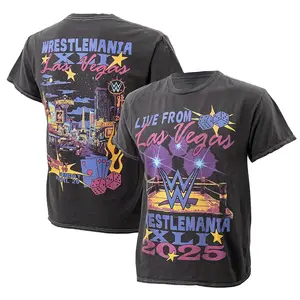 Men's Ripple Junction Black WrestleMania WrestleMania 41 T-Shirt Professional Wrestler Tee For Man and Woman Unisex T-Shirt, Hoodie, Sweatshirt Menswear Fitted, Both Side