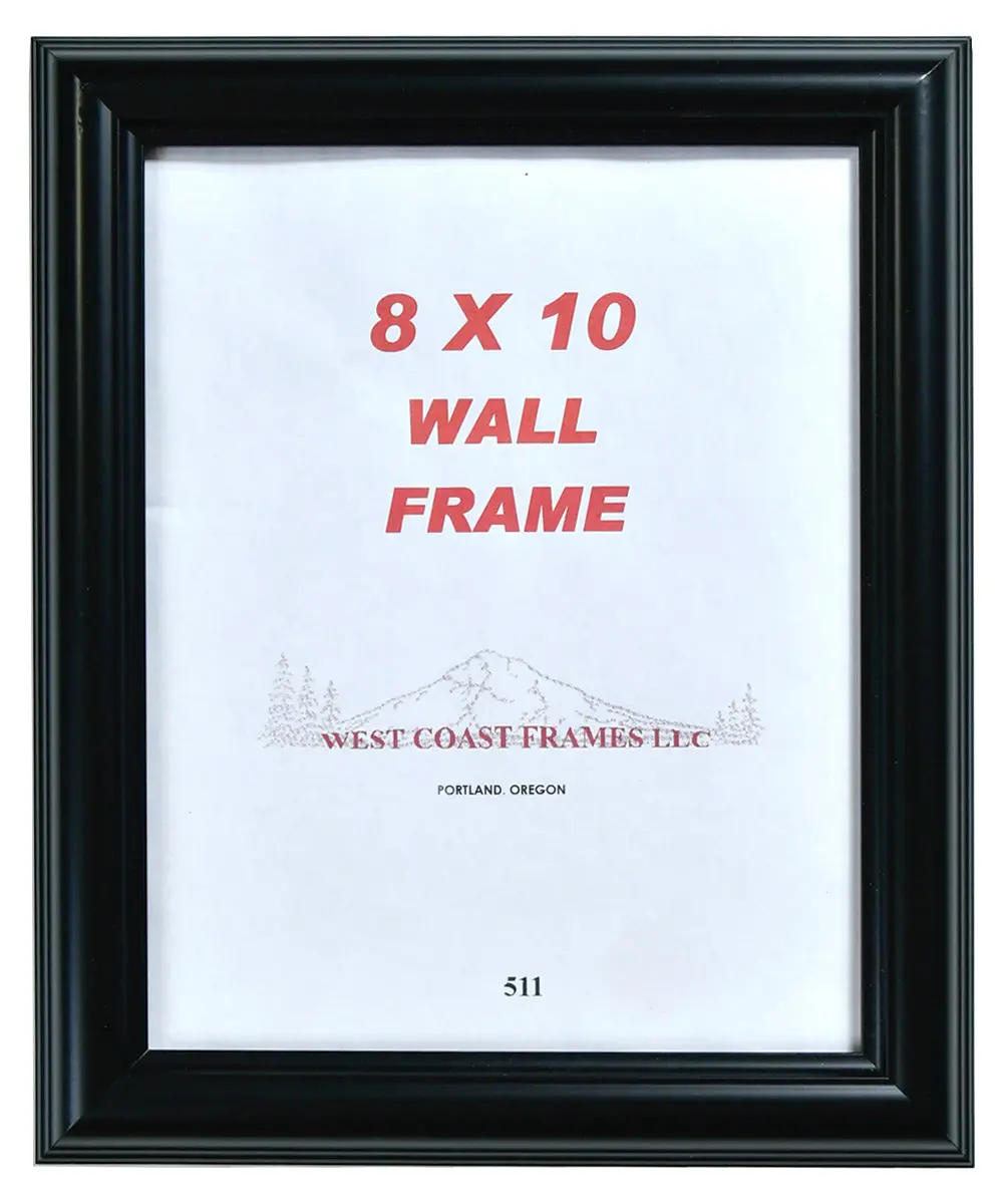 511 Black Traditional 1-1/4" Poly Picture Frame